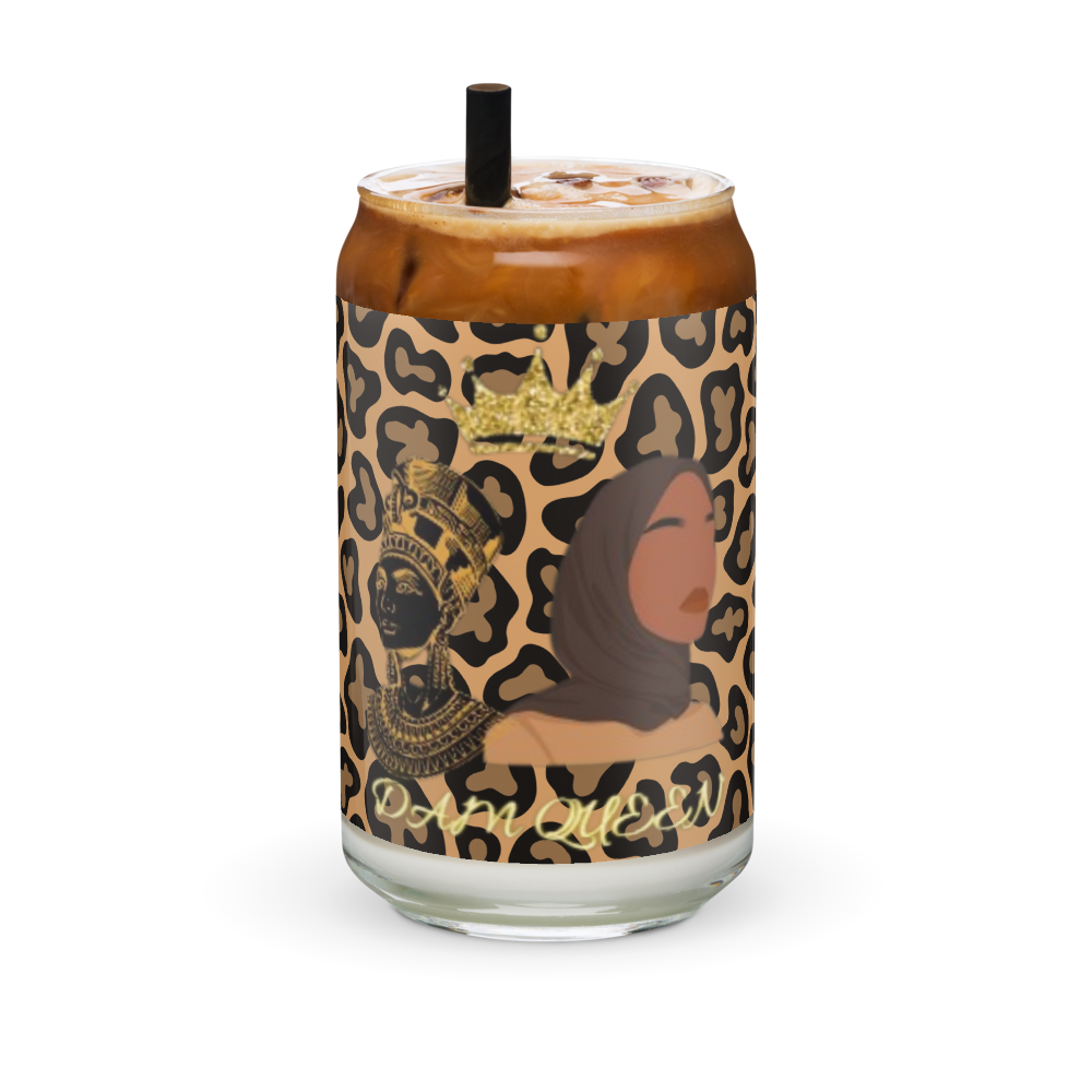 DamQueen Wild Royalty Can-Shaped Glass