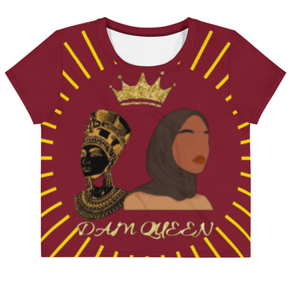 DamQueen Regal Ruby Queen Crop Top