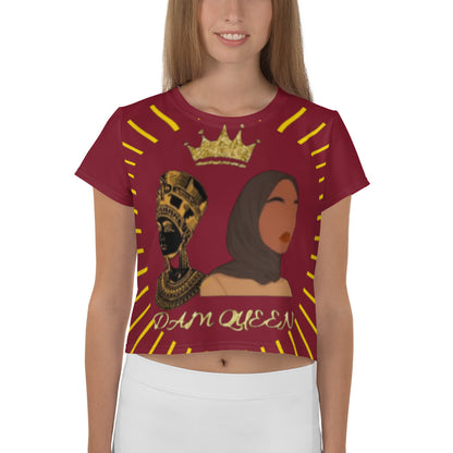 DamQueen Regal Ruby Queen Crop Top