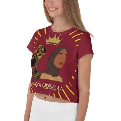 DamQueen Regal Ruby Queen Crop Top