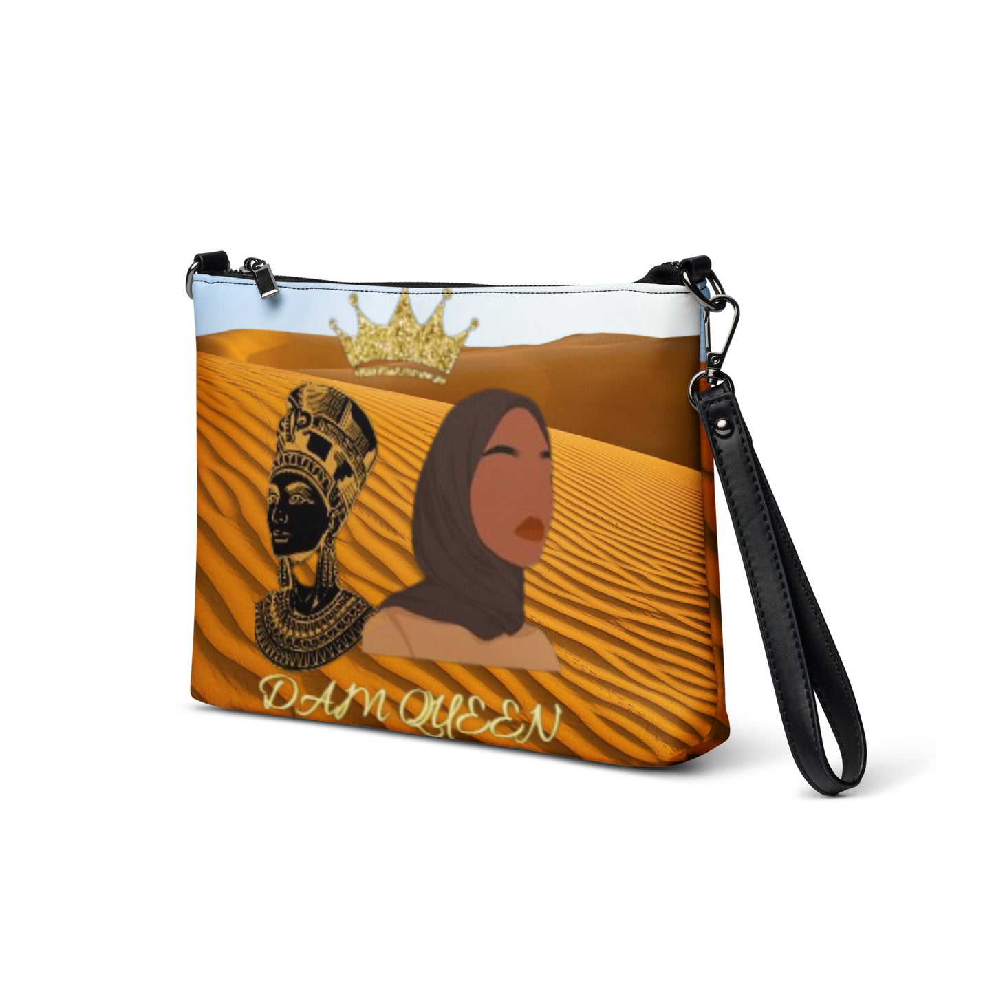 DamQueen Golden Sands Egyptian Queen Crossbody Bag