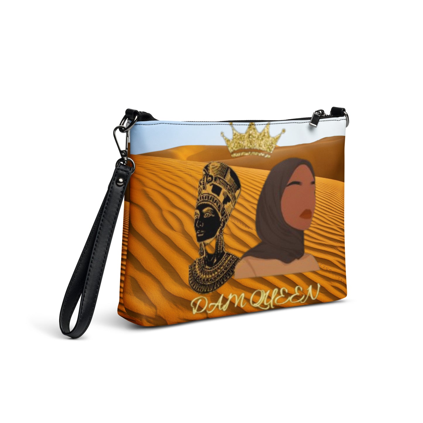 DamQueen Golden Sands Egyptian Queen Crossbody Bag