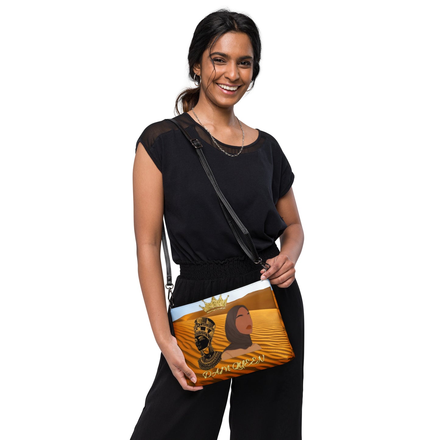 DamQueen Golden Sands Egyptian Queen Crossbody Bag