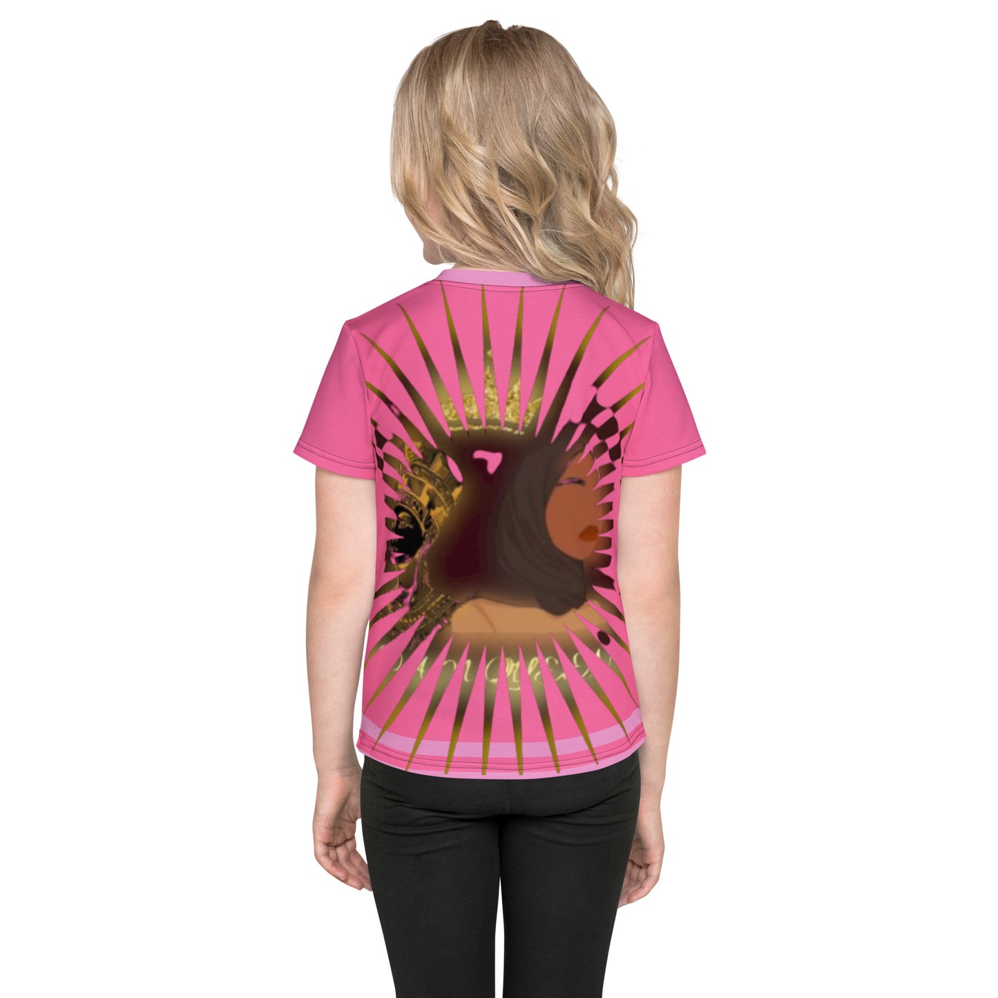 DamQueen Dazzling Diva Girls Crew Neck T-Shirt