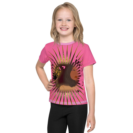 DamQueen Dazzling Diva Girls Crew Neck T-Shirt