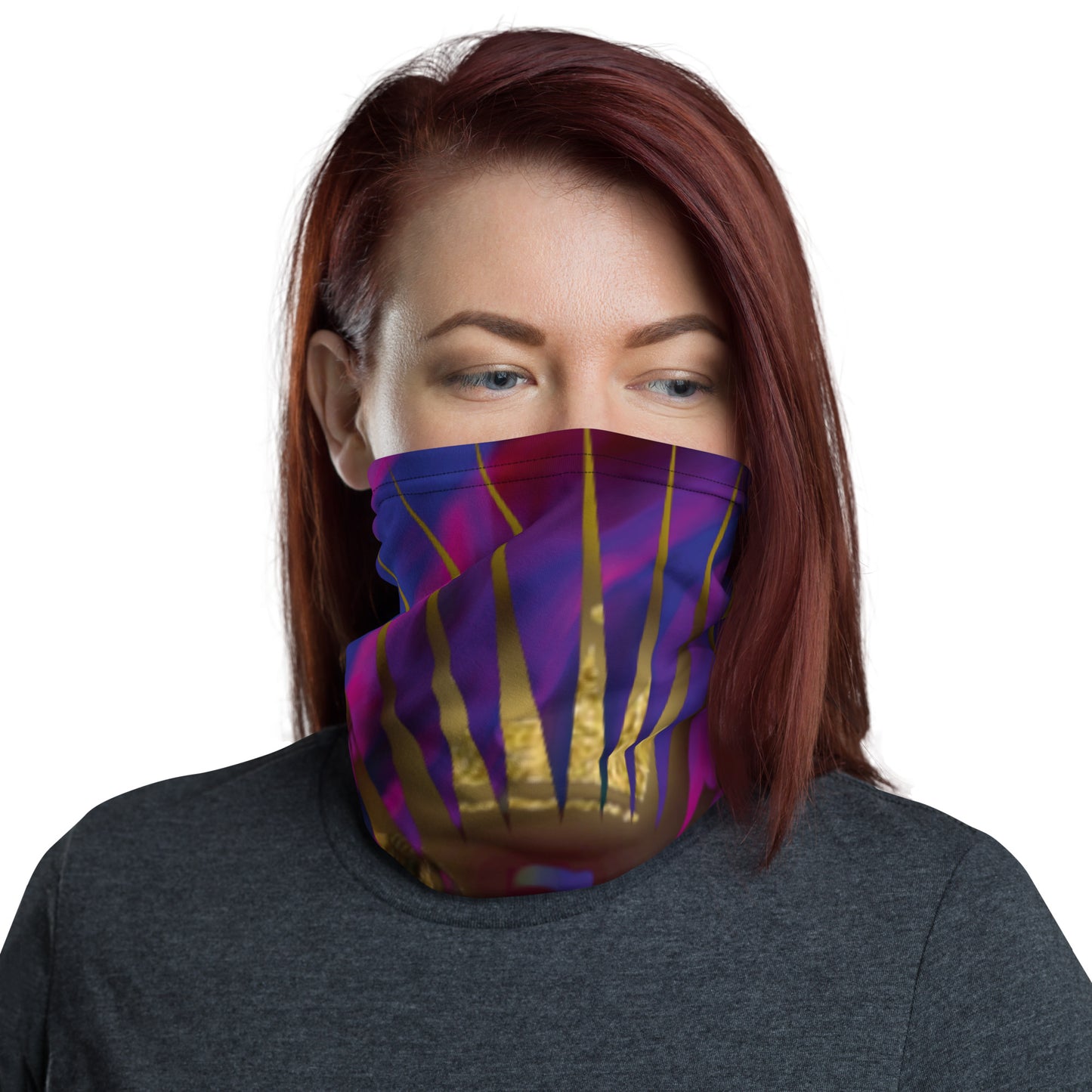 DamQueen Glow Party Neck Gaiter