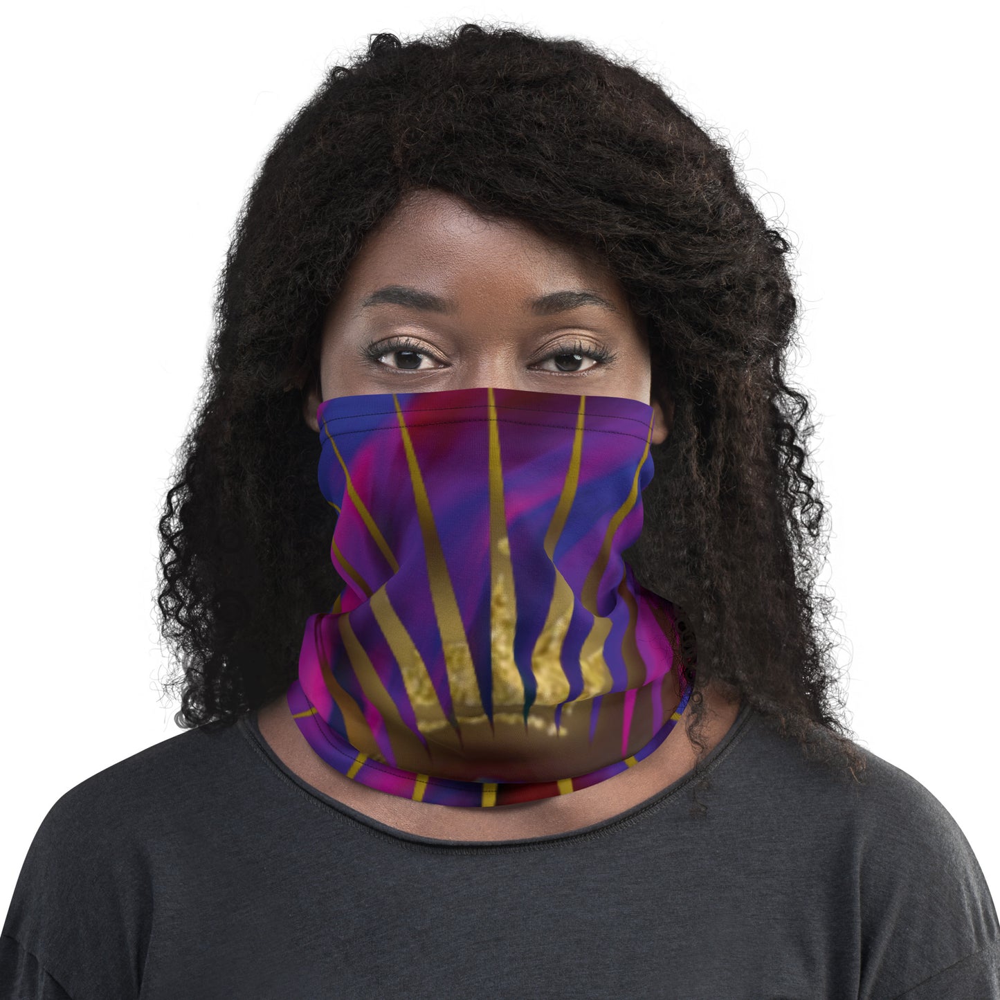 DamQueen Glow Party Neck Gaiter