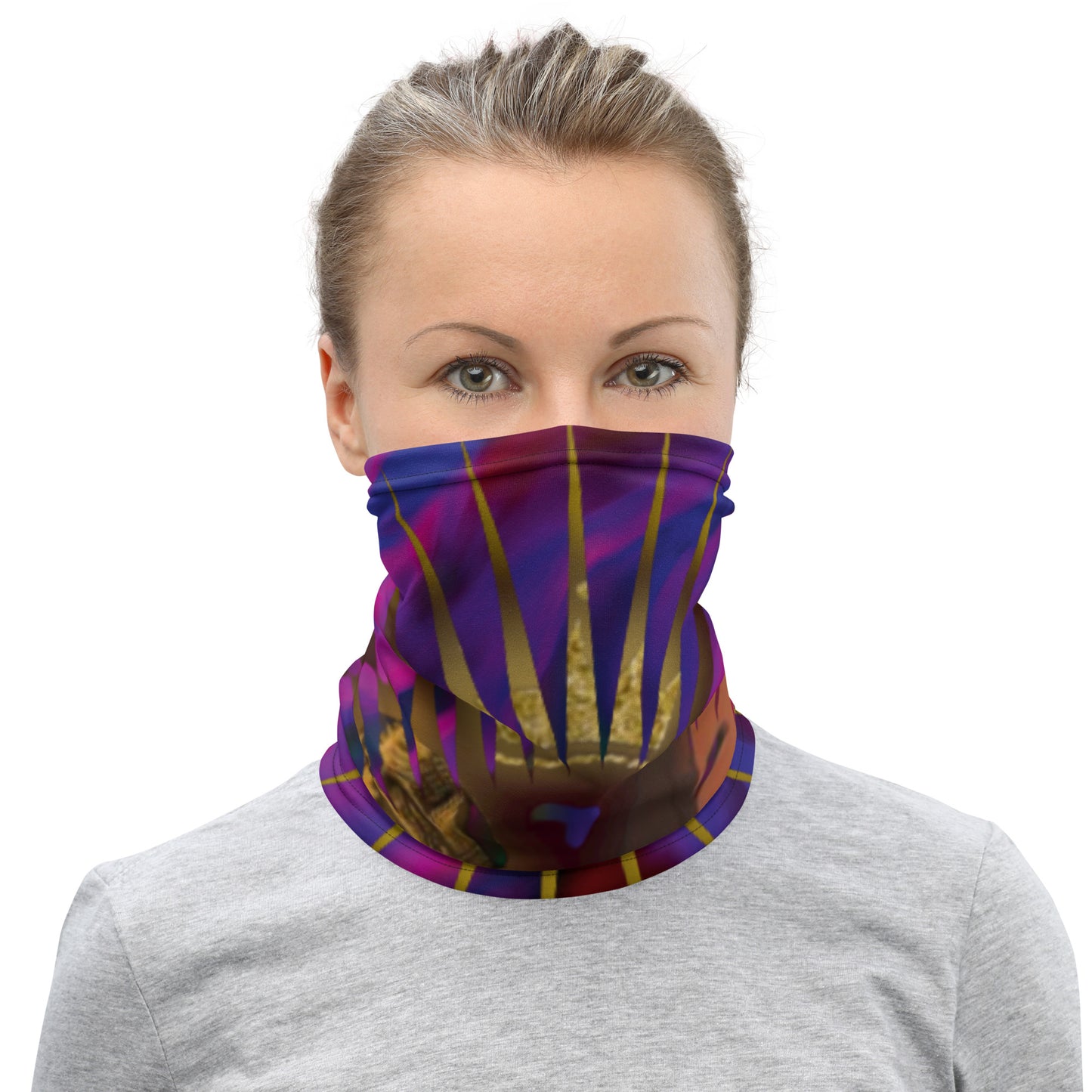 DamQueen Glow Party Neck Gaiter