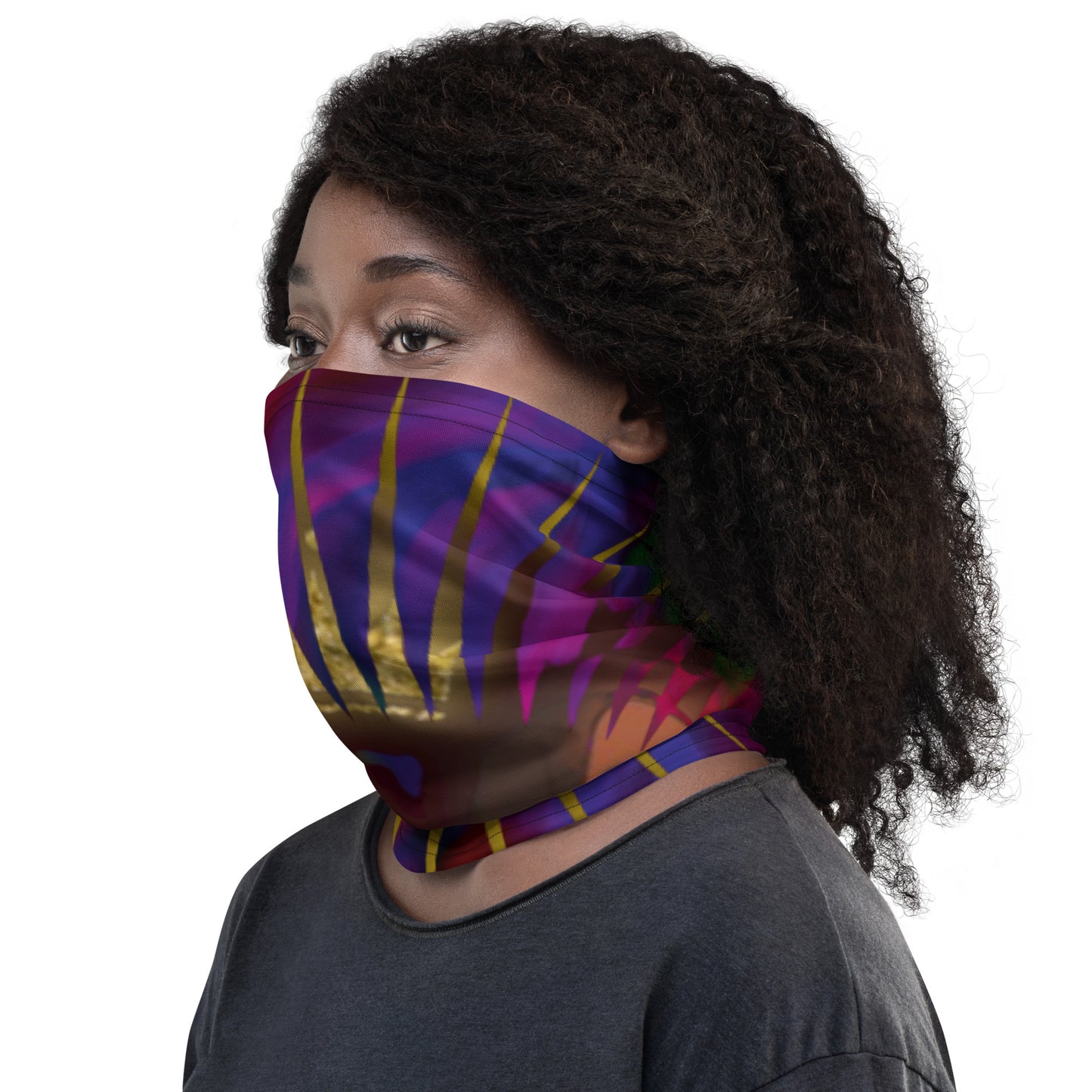 DamQueen Glow Party Neck Gaiter