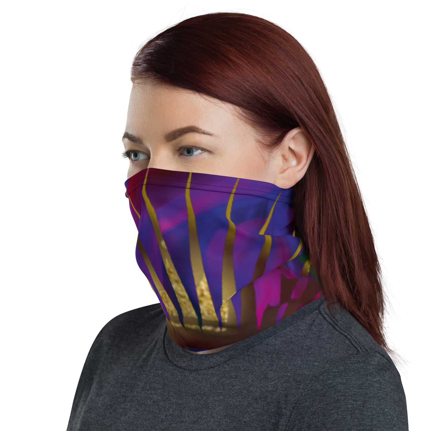 DamQueen Glow Party Neck Gaiter