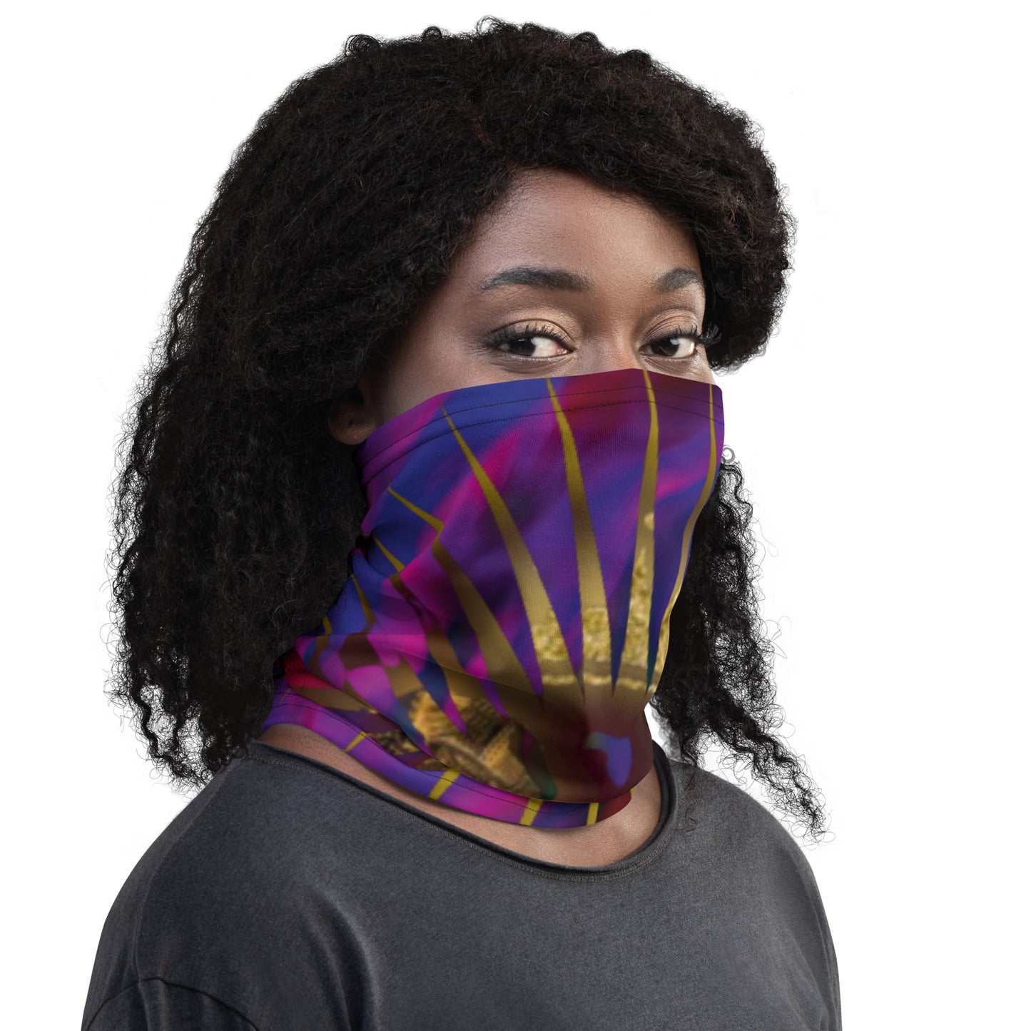 DamQueen Glow Party Neck Gaiter