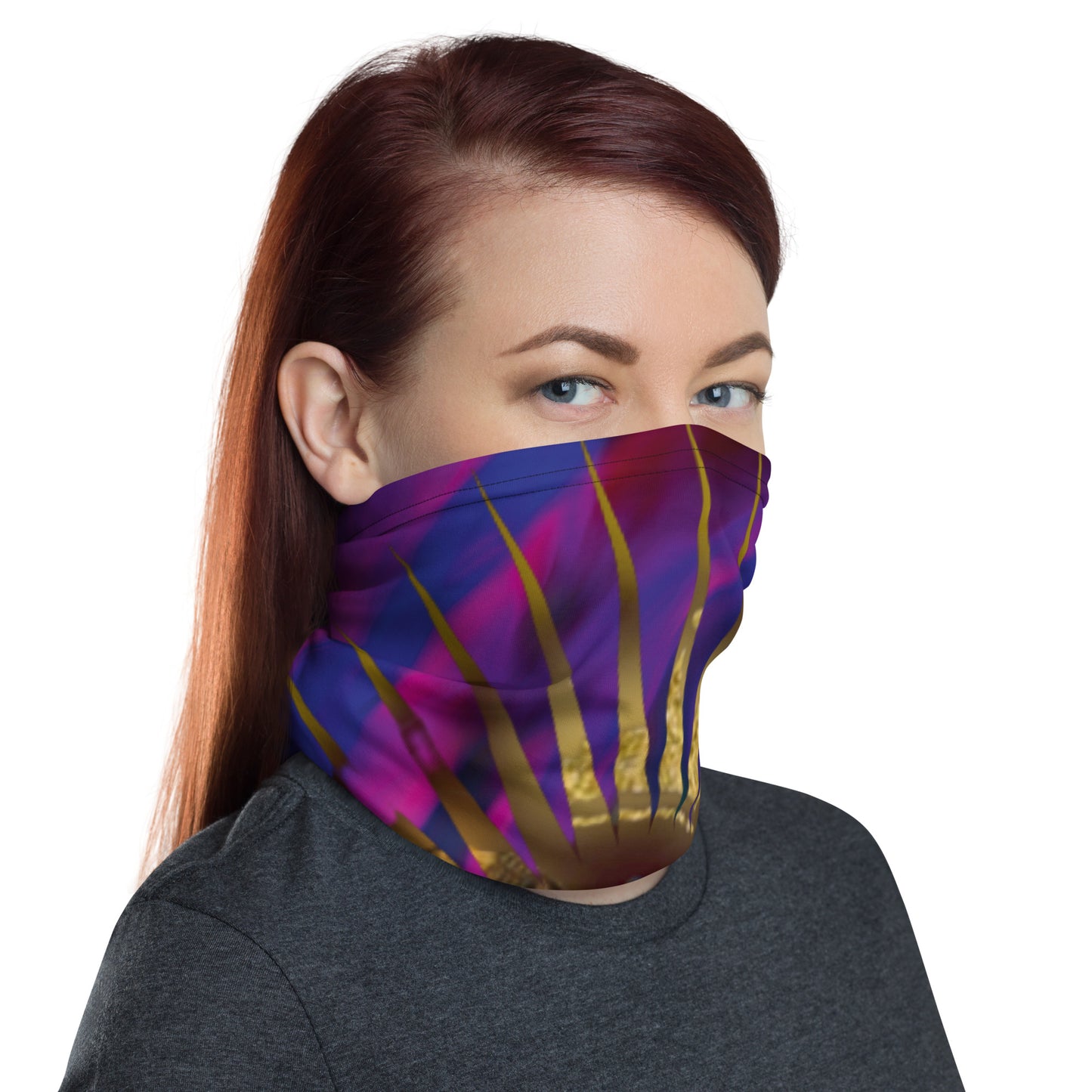 DamQueen Glow Party Neck Gaiter