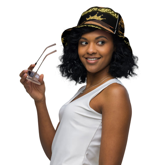 DamQueen Royal Flip Reversible Bucket Hat