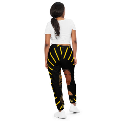 DamQueen Majestic Royalty Black Gold Women's Track Pants