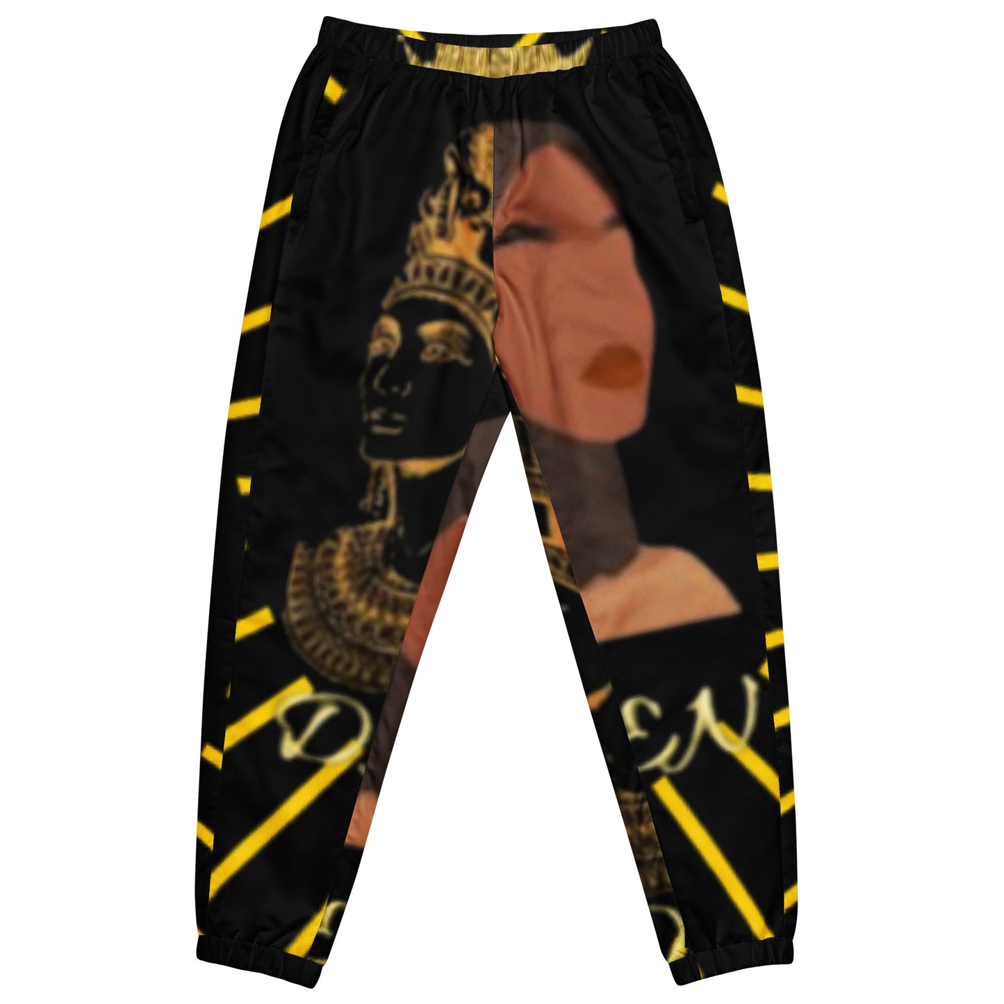 DamQueen Majestic Royalty Black Gold Women's Track Pants