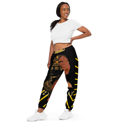 DamQueen Majestic Royalty Black Gold Women's Track Pants