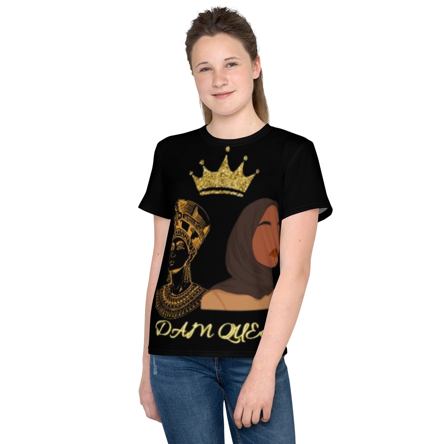 DamQueen Royalty Youth Crew Neck T-Shirt