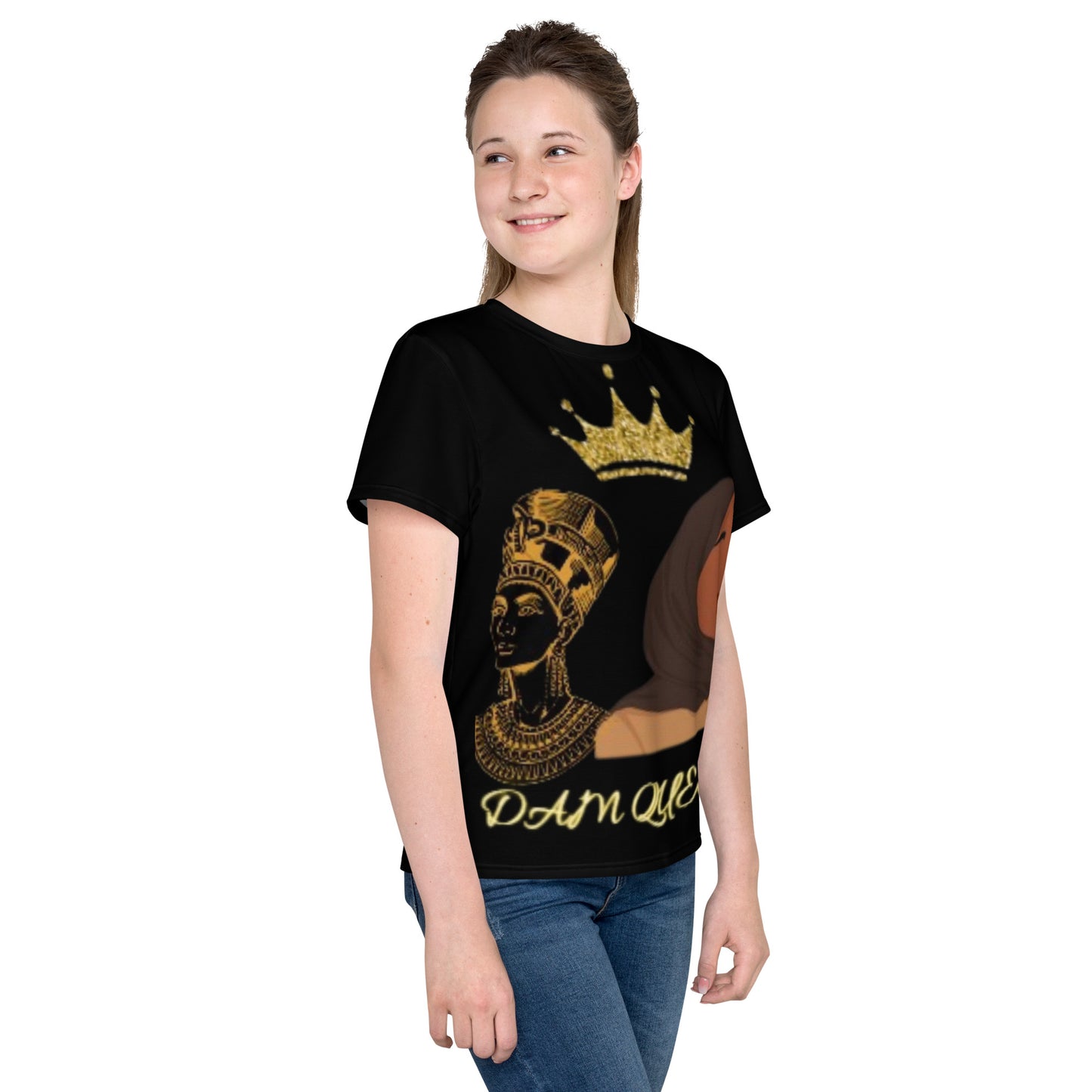 DamQueen Royalty Youth Crew Neck T-Shirt