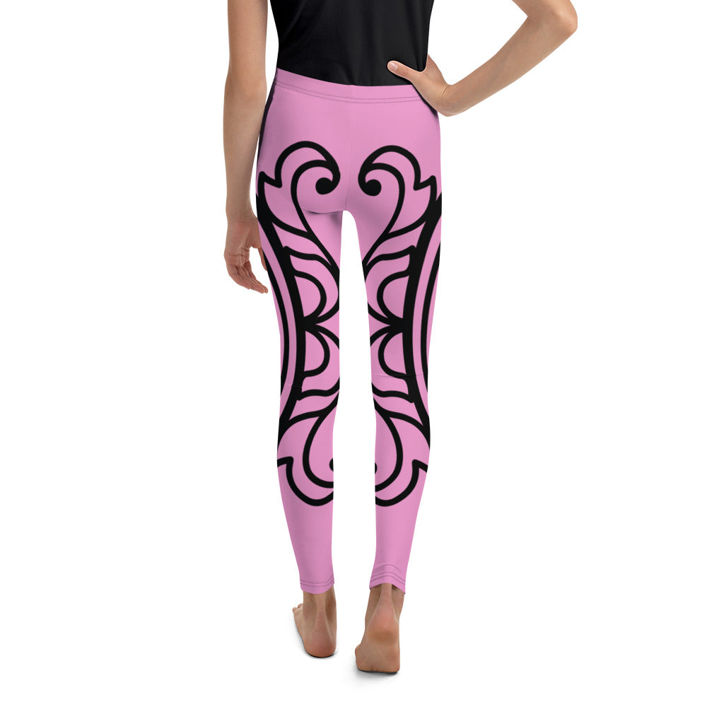 DamQueen Who's Queen of Them All Pink Youth Leggings