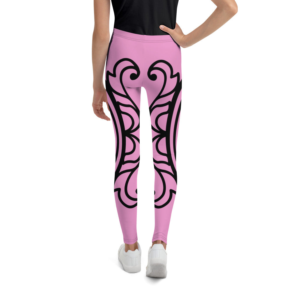 DamQueen Who's Queen of Them All Pink Youth Leggings