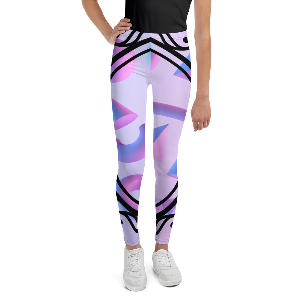 DamQueen Who's Queen of Them All Purple Youth Leggings