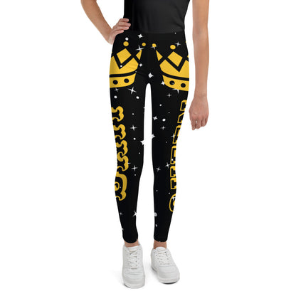 DamQueen Golden Crown Youth Leggings