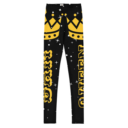 DamQueen Golden Crown Youth Leggings