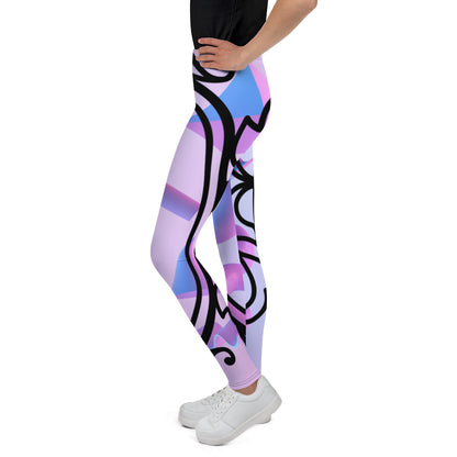 DamQueen Who's Queen of Them All Purple Youth Leggings