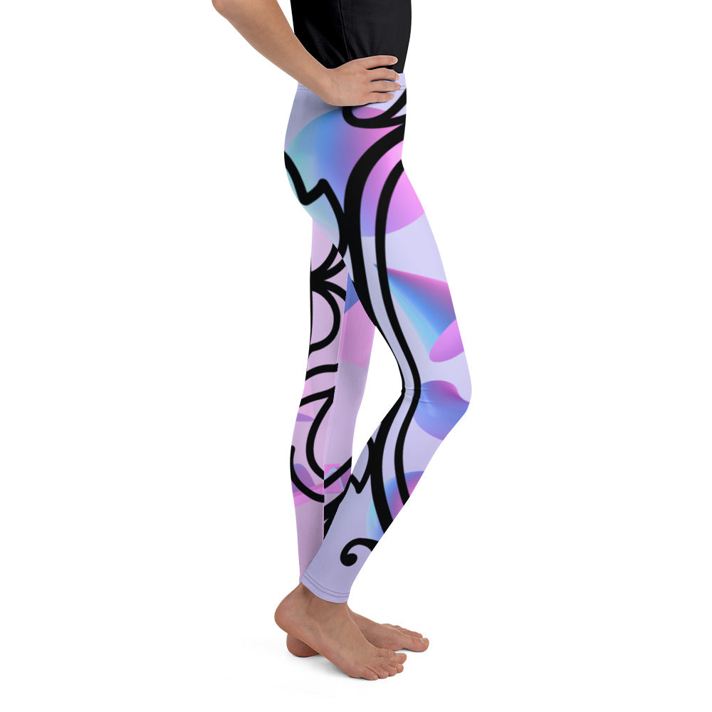 DamQueen Who's Queen of Them All Purple Youth Leggings