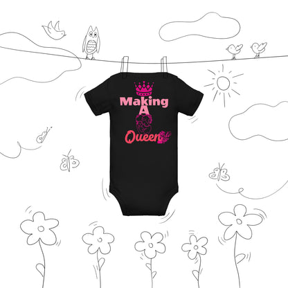 DamQueen Thank You for Making A Queen Short Sleeve Onesie