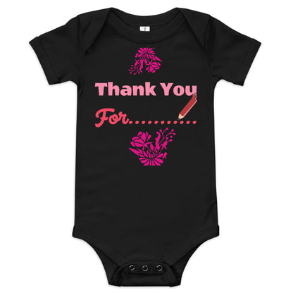 DamQueen Thank You for Making A Queen Short Sleeve Onesie