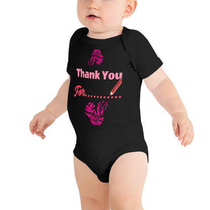 DamQueen Thank You for Making A Queen Short Sleeve Onesie