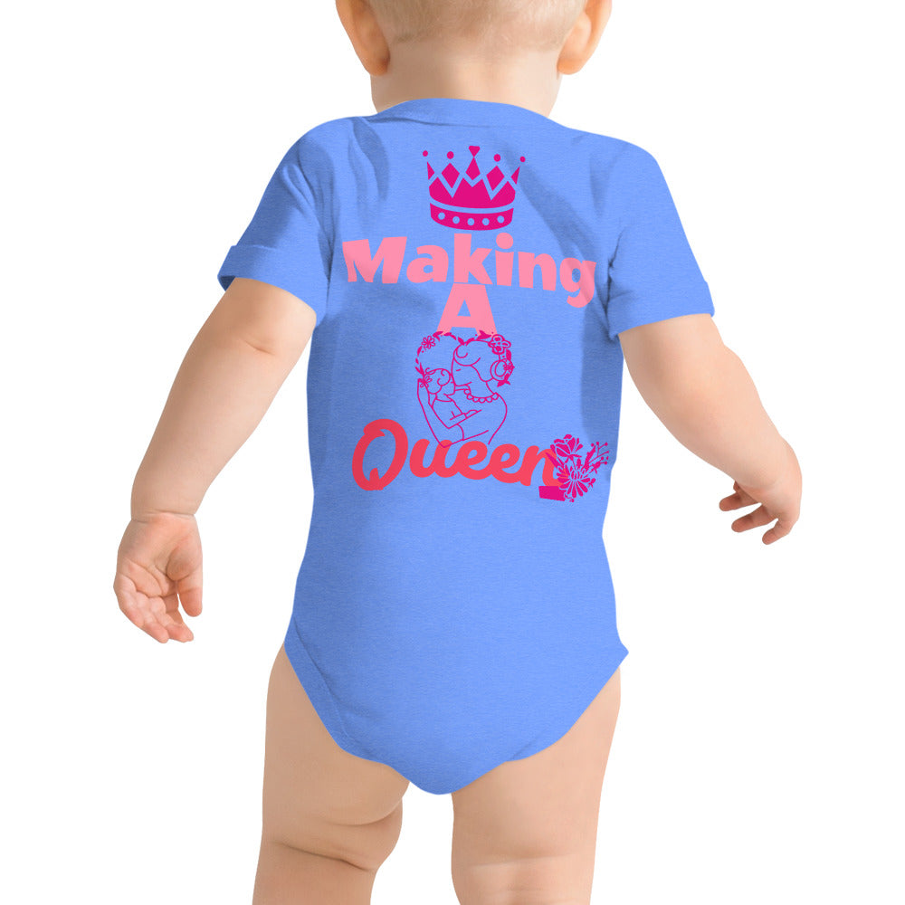 DamQueen Thank You for Making A Queen Short Sleeve Onesie