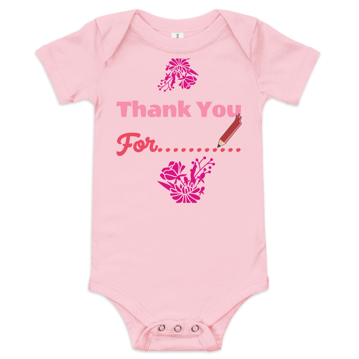 DamQueen Thank You for Making A Queen Short Sleeve Onesie