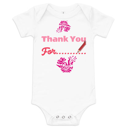 DamQueen Thank You for Making A Queen Short Sleeve Onesie