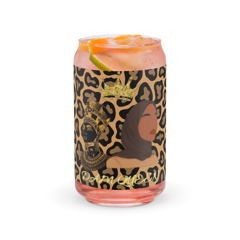 DamQueen Wild Royalty Can-Shaped Glass