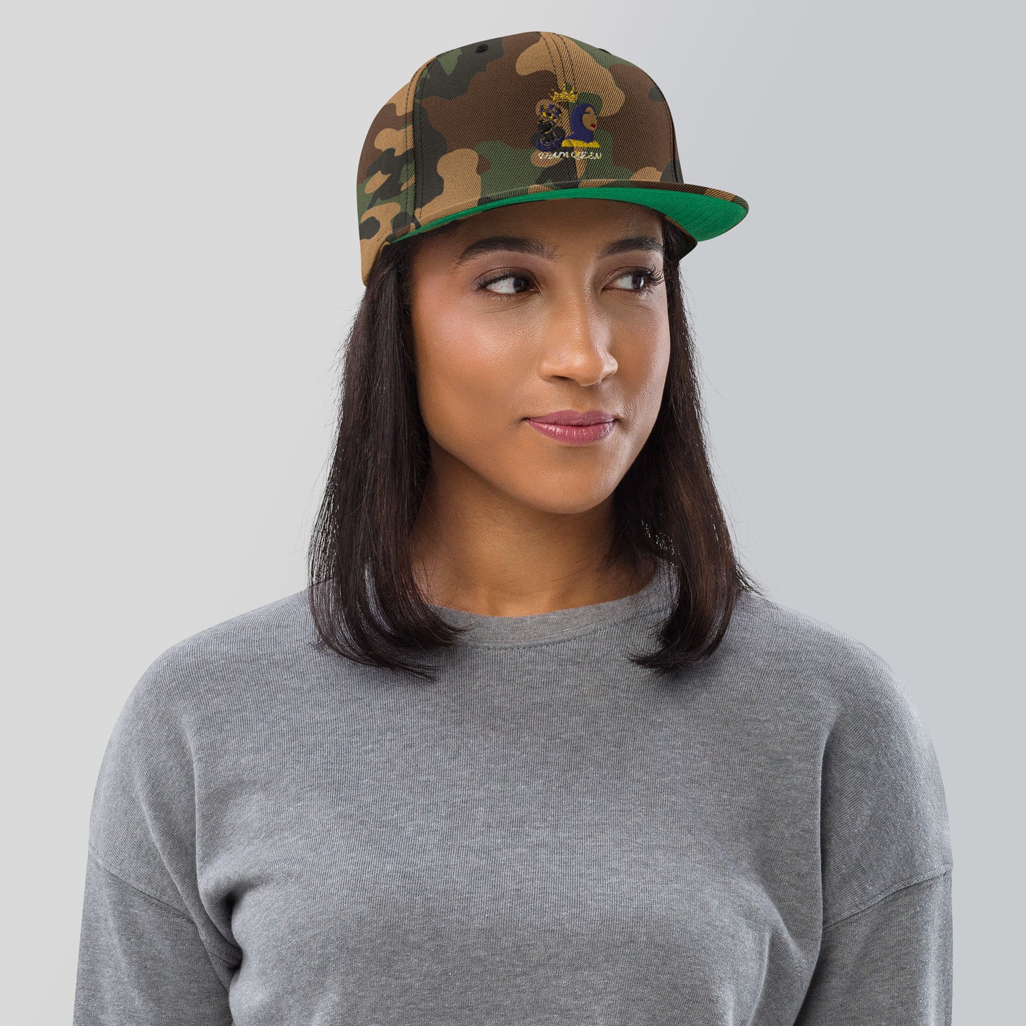 DamQueen Command Attention SnapBack Hat