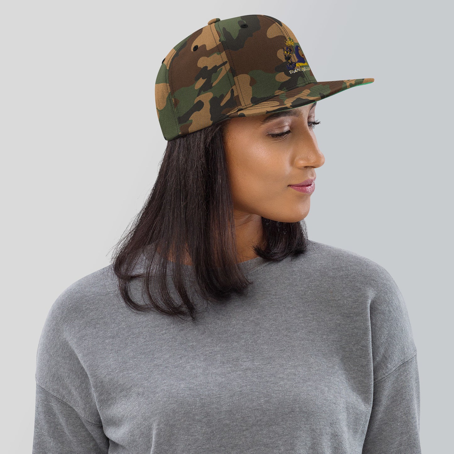 DamQueen Command Attention SnapBack Hat