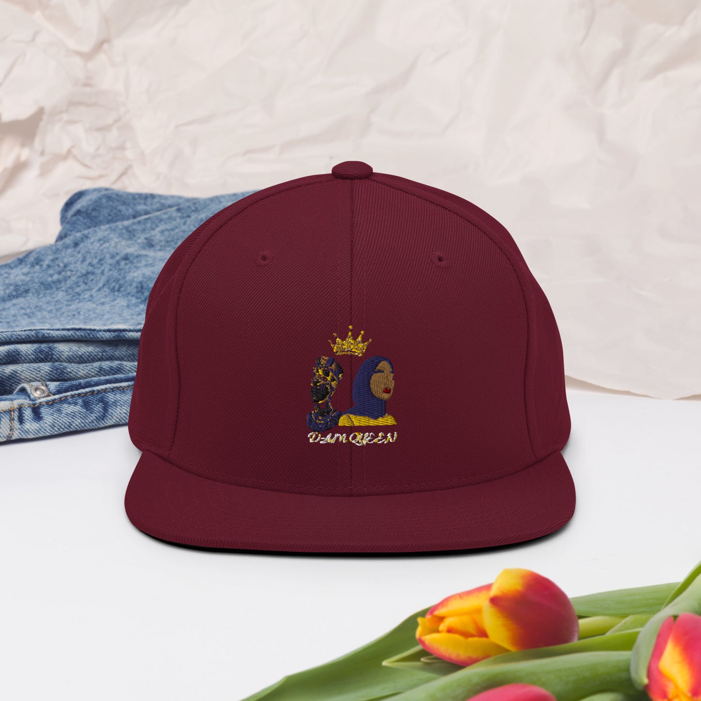 DamQueen Command Attention SnapBack Hat