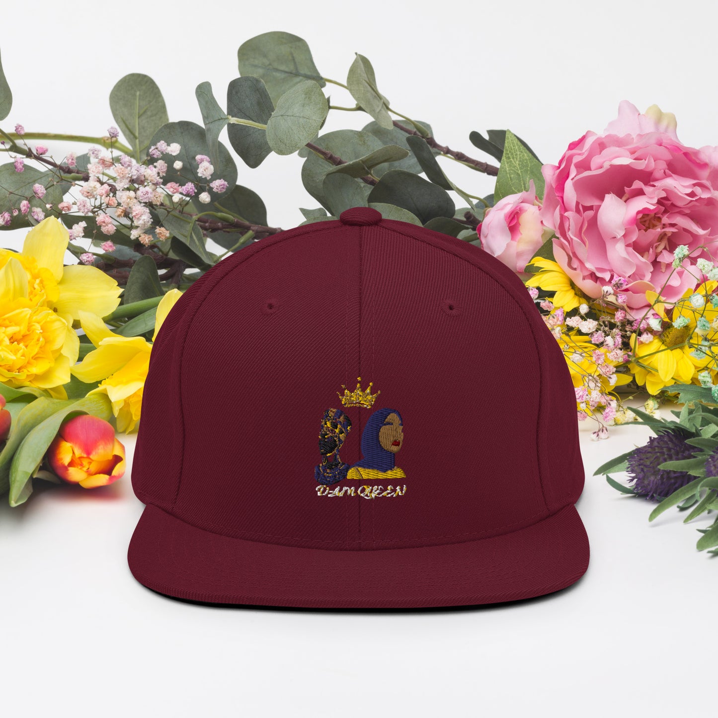 DamQueen Command Attention SnapBack Hat