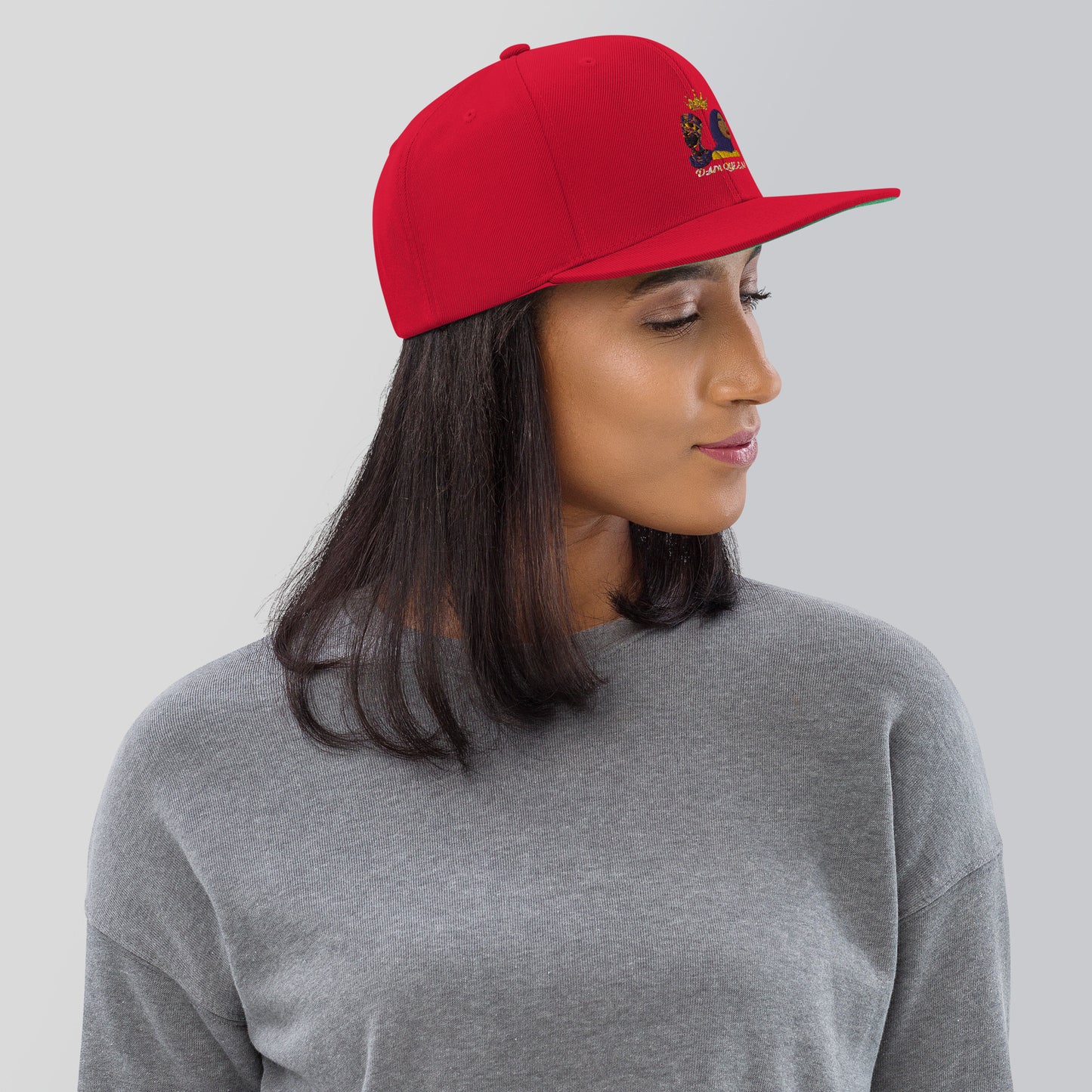 DamQueen Command Attention SnapBack Hat