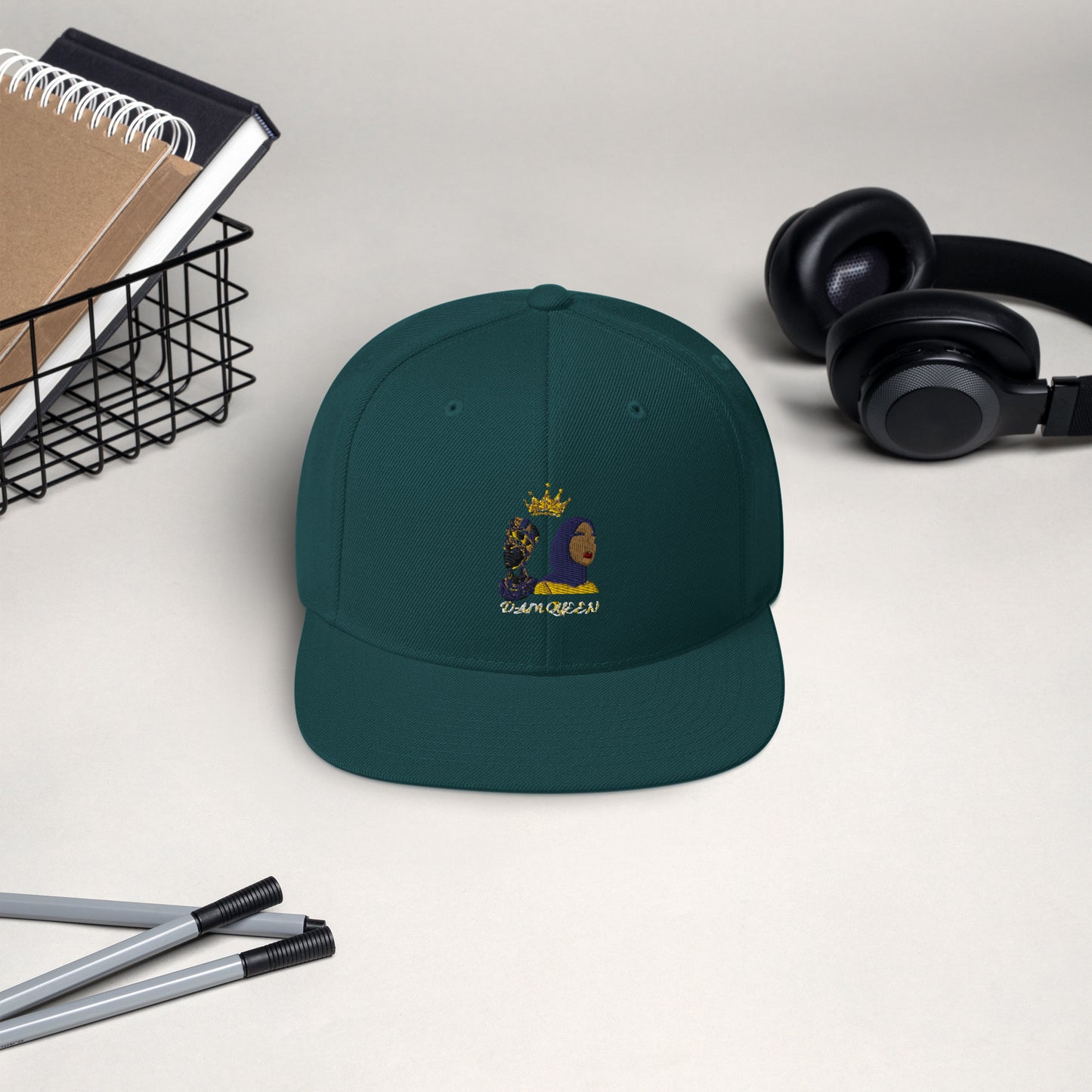 DamQueen Command Attention SnapBack Hat