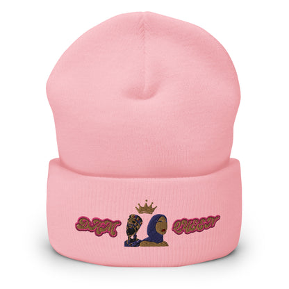 DamQueen Crowned Rebel Cuffed Beanie