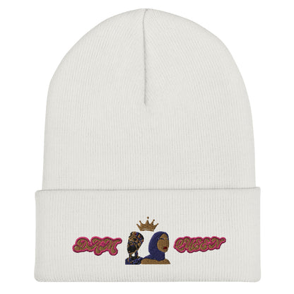 DamQueen Crowned Rebel Cuffed Beanie