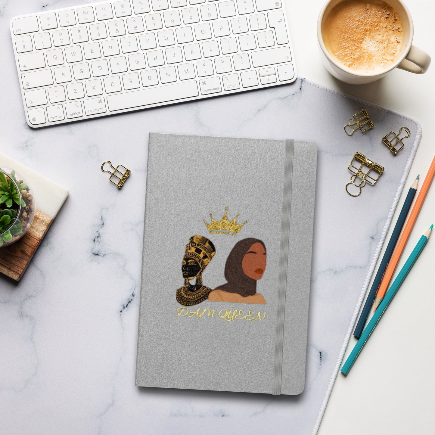 DamQueen Royal Thoughts Hardcover Notebook