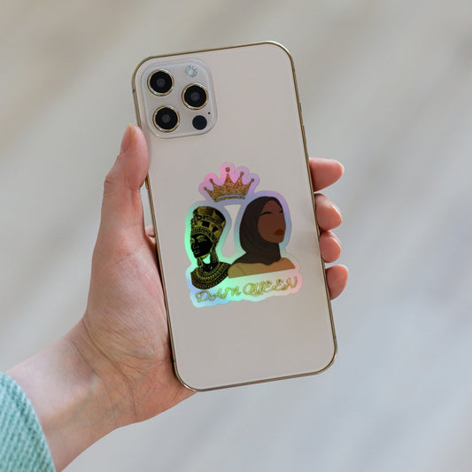 DamQueen Royalty Reflected Holographic Stickers