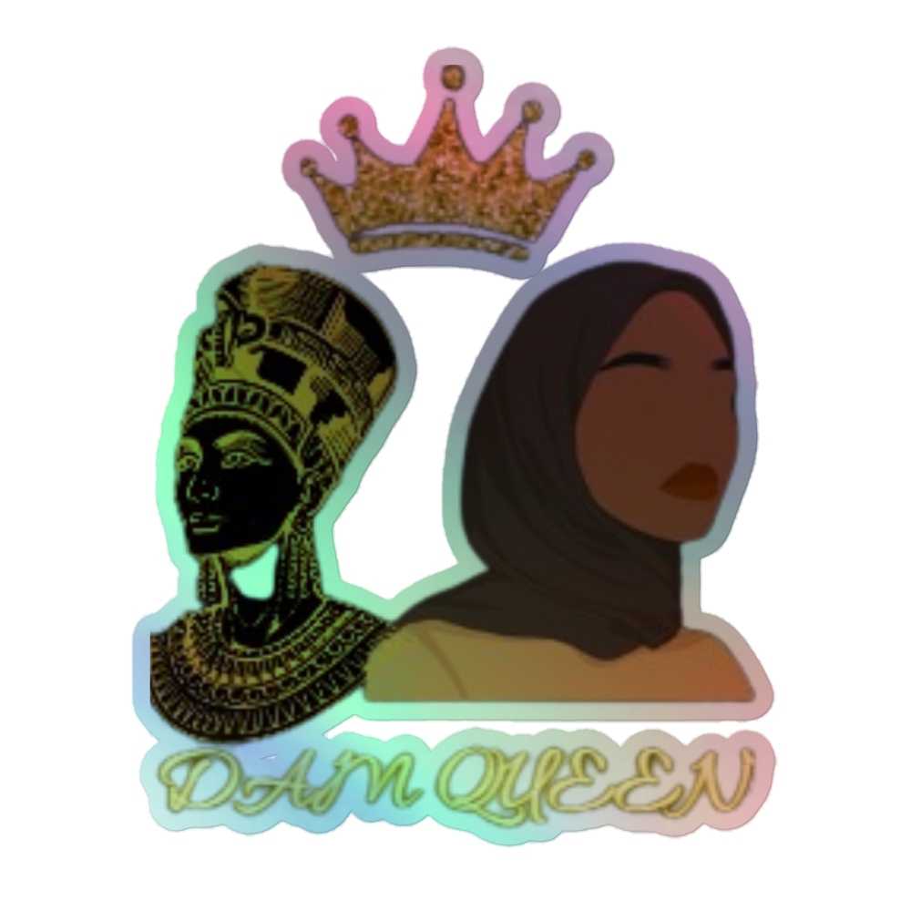 DamQueen Royalty Reflected Holographic Stickers