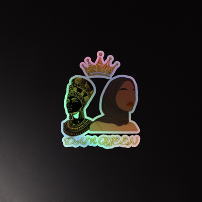 DamQueen Royalty Reflected Holographic Stickers