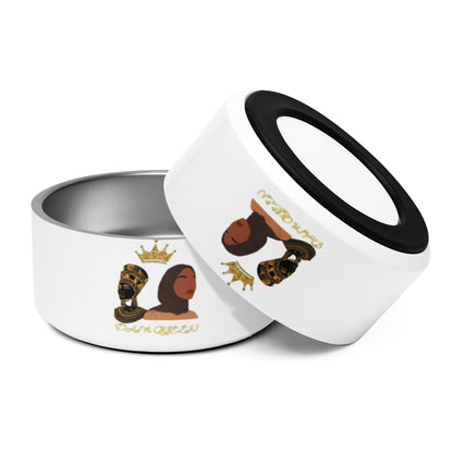 DamQueen Royal Feast Stainless Steel Pet Bowl