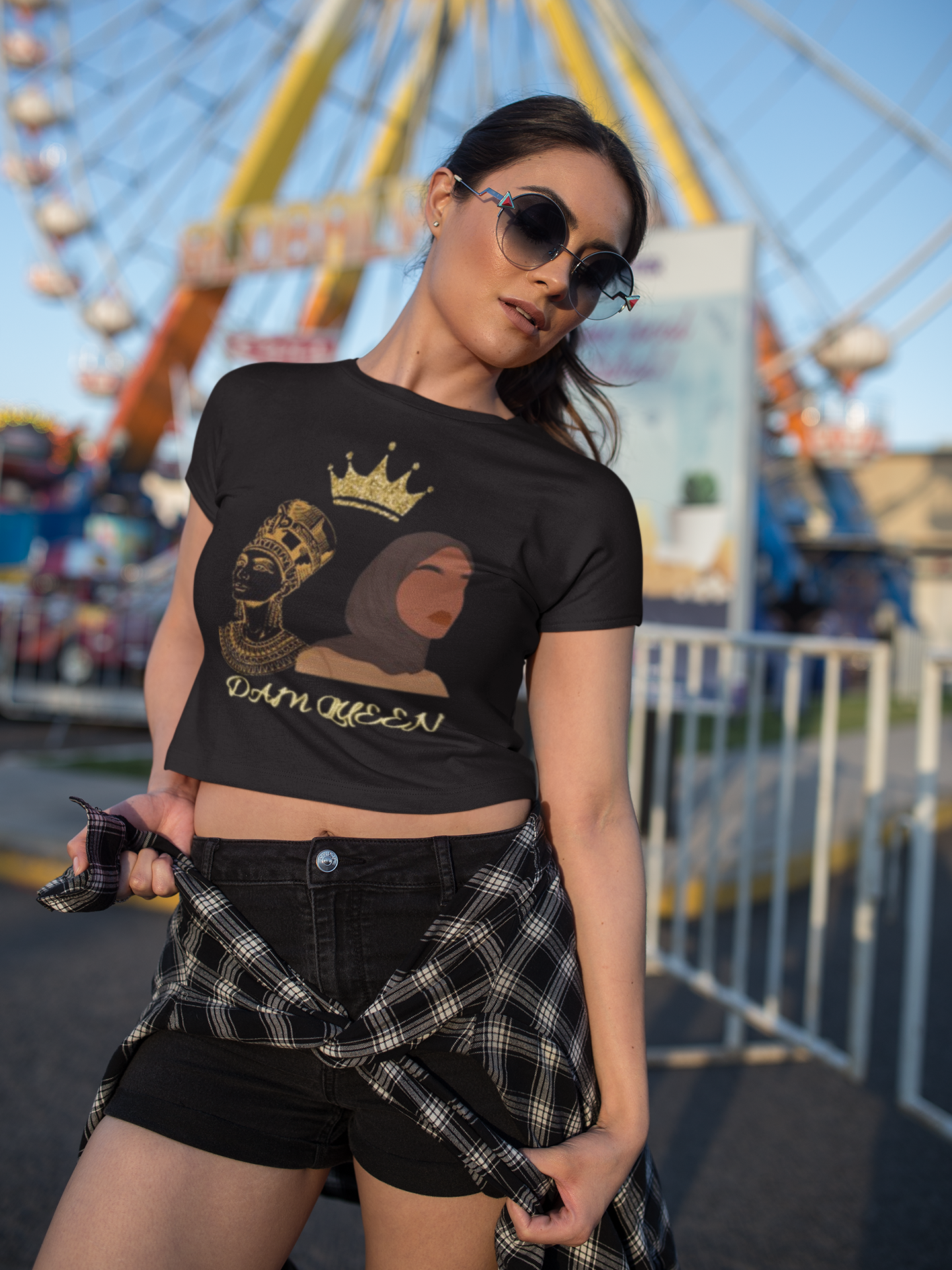 DamQueen Beauty Queen Crop Top